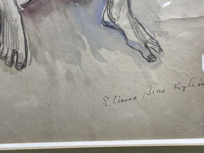 István BIAI-FÖGLEIN (1905-1974)
Femme hédoniste.
Dessin...