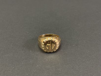 Chevalière in gold 750°/00.
TDD: 56
weight...