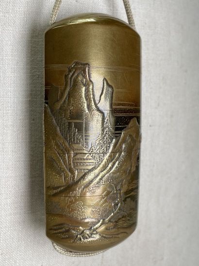 Inro with four boxes gilded lacquer said...