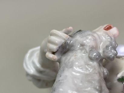 Large German porcelain sculpture from the...