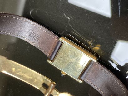 CARTIER Tank Louis
Yellow gold bracelet watch.
White...