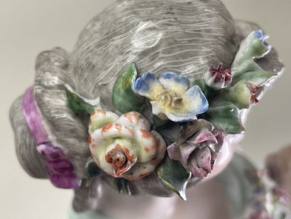 Large German porcelain sculpture from the...