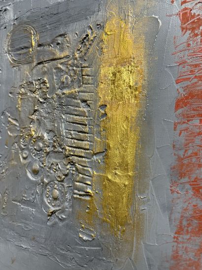HSU Ya-Wen Iris.(1966)
Envoi.
huile et collages...