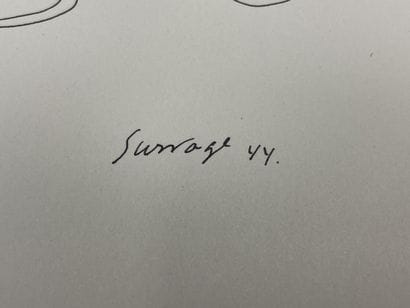 Léopold SURVAGE (1879-1968)
Plante et visage...