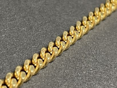Gold chain, chain link.
750°/00
60 cm.
25,41...