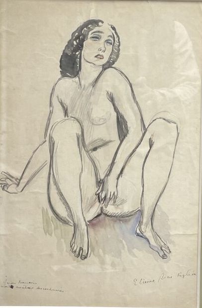 István BIAI-FÖGLEIN (1905-1974)
Femme hédoniste.
Dessin...