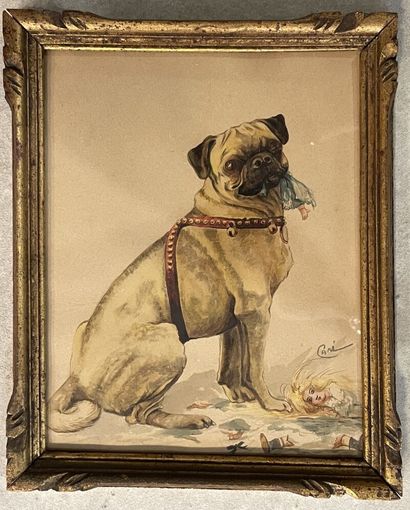 French school around 1900
Pug with a broken...