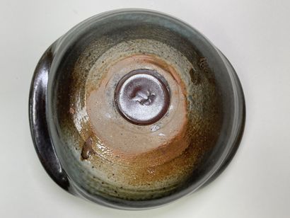 Gérald POTT (1936-) 
Two stoneware pebbles,...