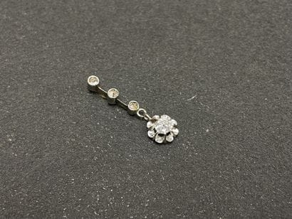 Platinum pendant set with old cut diamonds,...