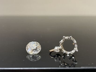 Round cut diamond, 2.03 ct, J color, clarity...