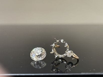 Round cut diamond, 2.03 ct, J color, clarity...