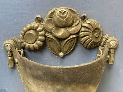 MULLER Frère Luneville.
Paire d'appliques...