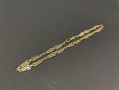 Watch chain transformed into a necklace with...