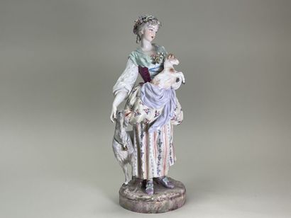 Large German porcelain sculpture from the...