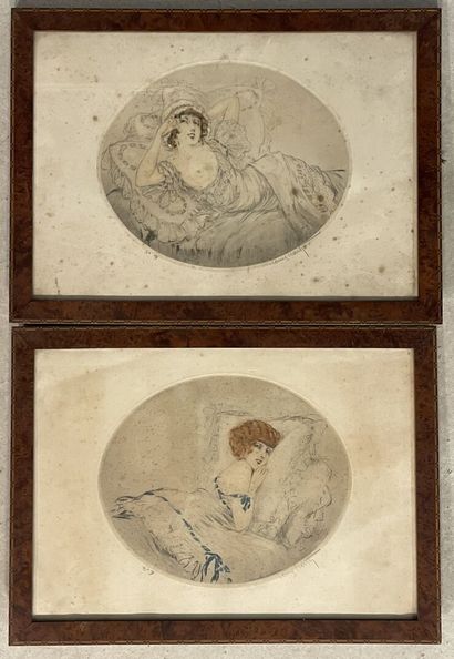 Louis ICART (1888-1950)
Elégantes sur un...