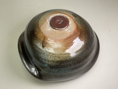 Gérald POTT (1936-) 
Two stoneware pebbles,...