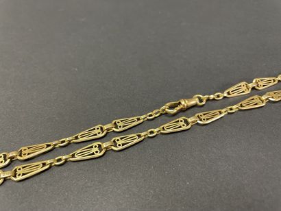 Watch chain transformed into a necklace with...