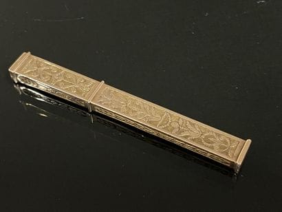 Gold needle case 
Gold 750°*/00
7.55 g 