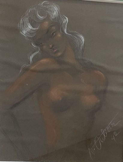 Ecole française des années 1950
Portrait...