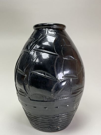 Jean VAN DONGEN (1883-1970) 
Grand vase en...