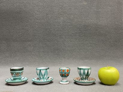 Robert PICAULT (1919-2000)
Four earthenware...