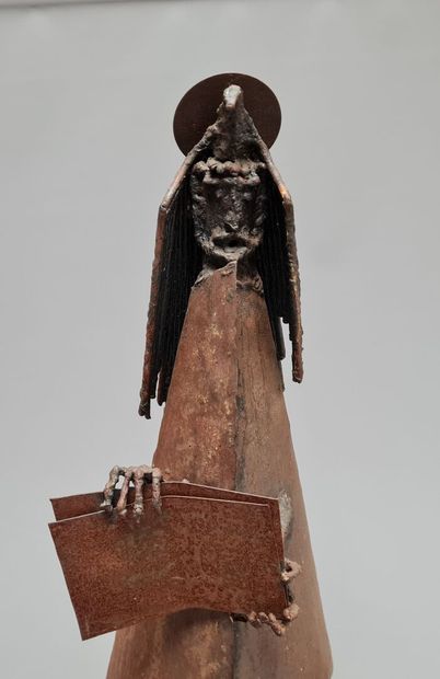 Sculpture en métal soudé: Sage
H. :52 cm....
