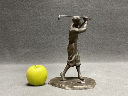 GOLF: Regula sculpture with patina.
Height:...