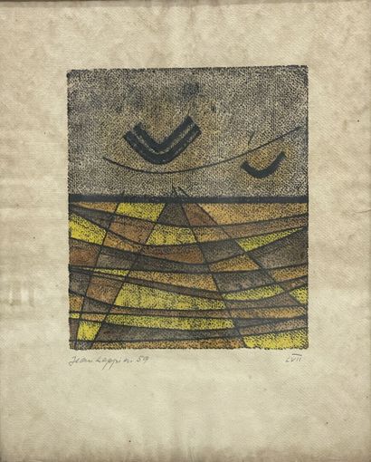 Jean LEPPIEN (1910-1991)
estampe, signée...