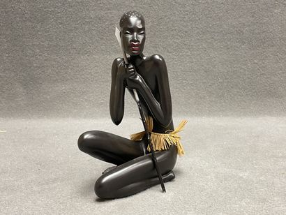 Ensemble de sculptures en céramique, représentant...