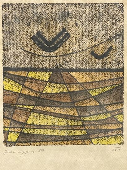 Jean LEPPIEN (1910-1991)
estampe, signée...