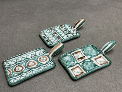 Robert PICAULT (1919-2000)
Three earthenware...