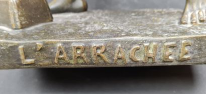 ATHLETISME:
Henry FUGÈRE (1872-1944) d'après
L'Arrachée
Statuette...
