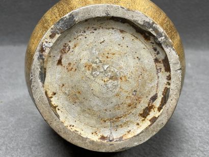 Ensemble de cinq grès de Puisaye. 
H. :5...