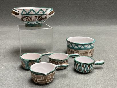 Robert PICAULT (1919-2000)
Earthenware coaster,...