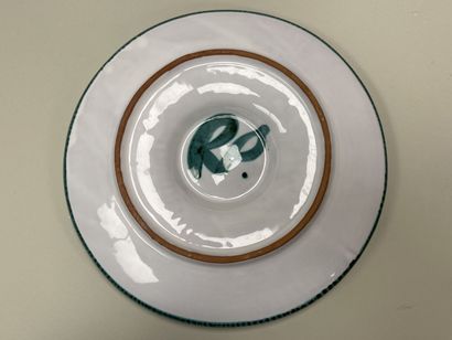 Robert PICAULT (1919-2000). 
Dish and two...
