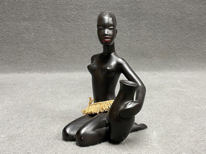 Ensemble de sculptures en céramique, représentant...