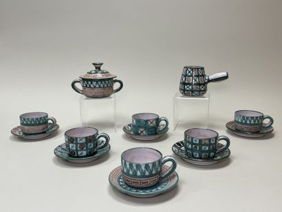 Robert PICAULT (1919-2000). 
Part of a coffee...