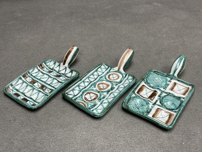 Robert PICAULT (1919-2000)
Three earthenware...