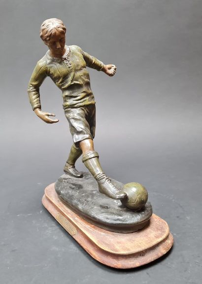 FOOTBALL
Sculpture en régule à patine de...