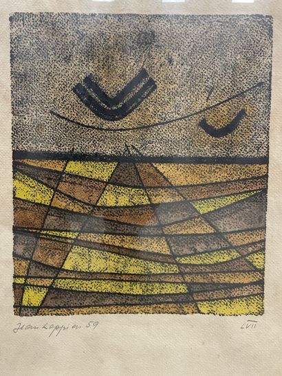 Jean LEPPIEN (1910-1991)
estampe, signée...