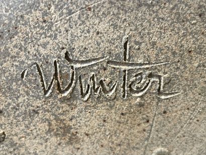 Daniel WINTER (XXe)
Pichet en coq, en grès...