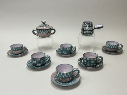Robert PICAULT (1919-2000). 
Part of a coffee...