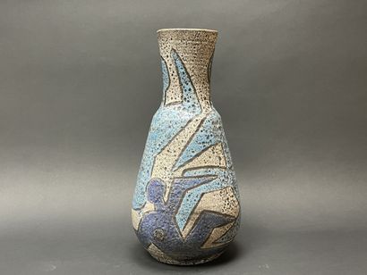 ACCOLAY
Grand vase en céramique à décor de...