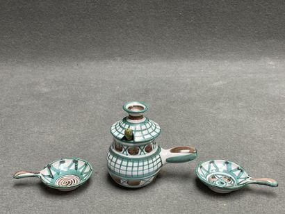 Robert PICAULT (1919-2000)
Earthenware salad...