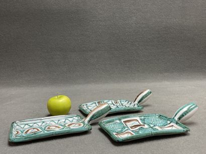 Robert PICAULT (1919-2000)
Three earthenware...