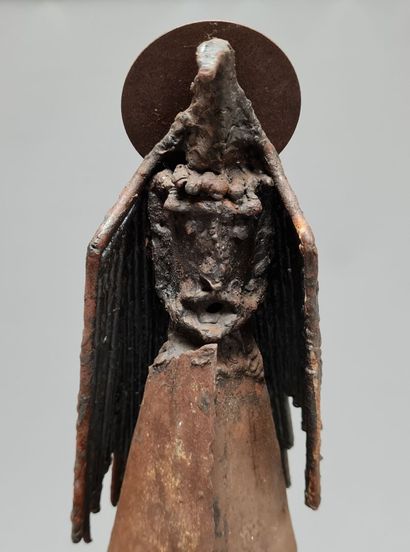 Sculpture en métal soudé: Sage
H. :52 cm....