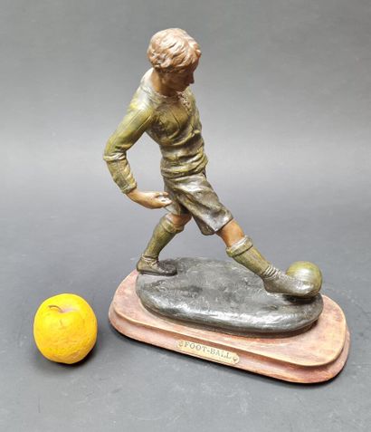 FOOTBALL
Sculpture en régule à patine de...