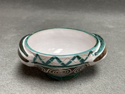 Robert PICAULT (1919-2000)
Earthenware coaster,...