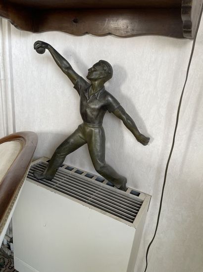 Bowls player.
Proof in patinated regula,...