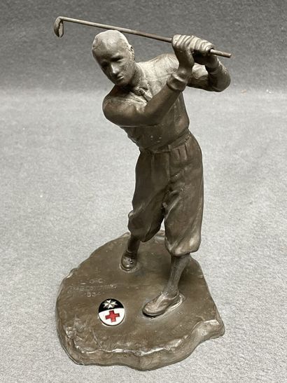 GOLF: Regula sculpture with patina.
Height:...